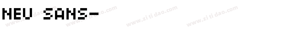 neu sans字体转换